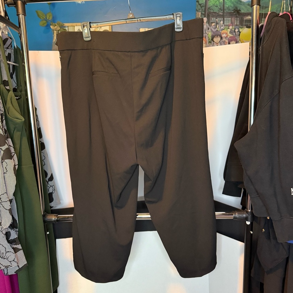 Torrid size 24 Black Wide Leg Trousers With Pockets - Picture 9 of 10